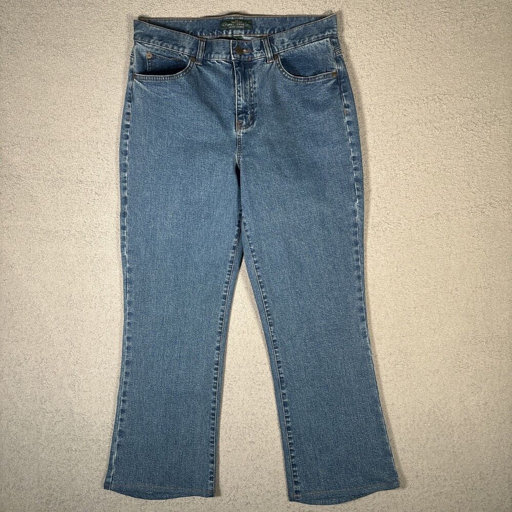 LRL Lauren Jeans Co Women’s‎ Size 8 Blue Jeans Button Back Pocket